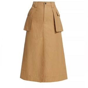 Ganni Canvas Cargo Skirt